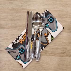 Gamer evőeszköz tartó - táska & tok - uzsonna- & ebéd tartó - evőeszköz tartó - Meska.hu