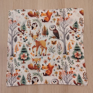 Erdő �llatai újraszalvéta, Táska & Tok, Uzsonna- & Ebéd tartó, Szendvics csomagoló, Varrás, MESKA