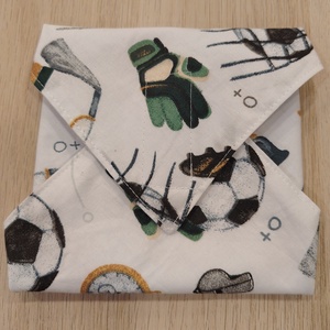 Focis újraszalvéta - táska & tok - uzsonna- & ebéd tartó - szendvics csomagoló - Meska.hu