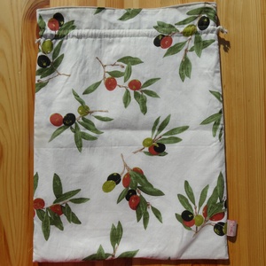 Kenyeres zsák / Olivás - otthon & életmód - konyhafelszerelés, tálalás - konyhai tárolás - kenyértartó - Meska.hu