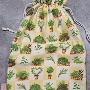 Kenyeres zsák / Zöldfűszeres, Otthon & Életmód, Konyhafelszerelés, tálalás, Konyhai tárolás, Kenyértartó, Varrás, MESKA