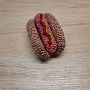 Horgolt hot-dog, Játék & Sport, Készségfejlesztő és Logikai játék, Oktató játékok, Horgolás, MESKA