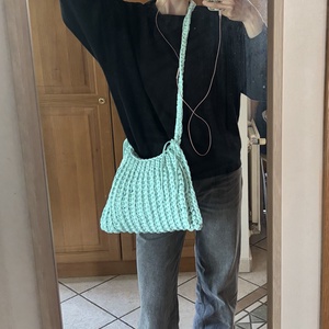 Turquoise mermaid crochet bag - táska & tok - kézitáska & válltáska - alkalmi táska - Meska.hu