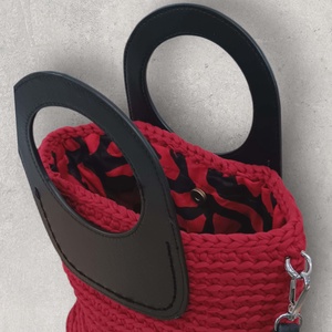 Meggypiros színű válltáska, kézitáska - táska & tok - kézitáska & válltáska - válltáska - Meska.hu