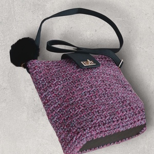 Bordó cirkás horgolt válltáska - táska & tok - kézitáska & válltáska - válltáska - Meska.hu