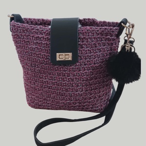 Bordó cirkás horgolt válltáska, Táska & Tok, Kézitáska & válltáska, Válltáska, Horgolás, MESKA