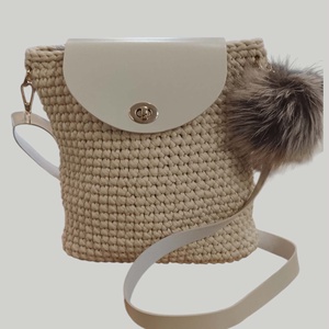 Bézs horgolt válltáska, Táska & Tok, Kézitáska & válltáska, Válltáska, Horgolás, MESKA