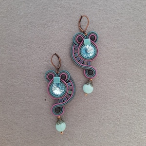 Elegáns sujtás fülbevaló - ékszer - fülbevaló - csillár fülbevaló - Meska.hu