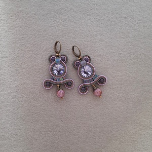 Elegáns sujtás fülbevaló - ékszer - fülbevaló - csillár fülbevaló - Meska.hu