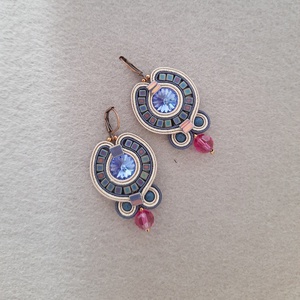 Elegáns sujtás fülbevaló - ékszer - fülbevaló - csillár fülbevaló - Meska.hu