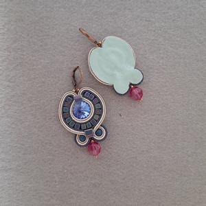 Elegáns sujtás fülbevaló - ékszer - fülbevaló - csillár fülbevaló - Meska.hu