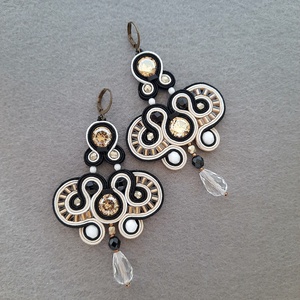 Elegáns sujtás fülbevaló - ékszer - fülbevaló - csillár fülbevaló - Meska.hu