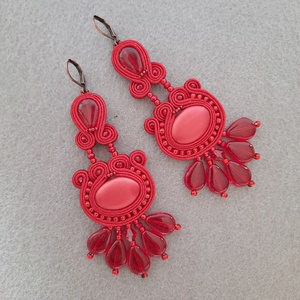 Elegáns sujtás fülbevaló - ékszer - fülbevaló - csillár fülbevaló - Meska.hu