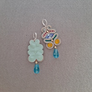 Elegáns sujtás fülbevaló - ékszer - fülbevaló - csillár fülbevaló - Meska.hu