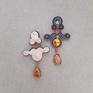 Elegáns sujtás fülbevaló - ékszer - fülbevaló - csillár fülbevaló - Meska.hu