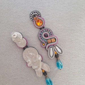 Elegáns sujtás fülbevaló - ékszer - fülbevaló - csillár fülbevaló - Meska.hu