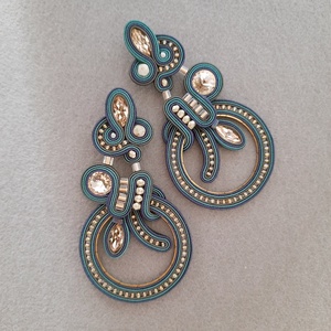 Elegáns sujtás fülbevaló - ékszer - fülbevaló - csillár fülbevaló - Meska.hu