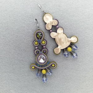 Elegáns sujtás fülbevaló - ékszer - fülbevaló - csillár fülbevaló - Meska.hu