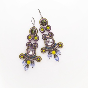 Elegáns sujtás fülbevaló - ékszer - fülbevaló - csillár fülbevaló - Meska.hu