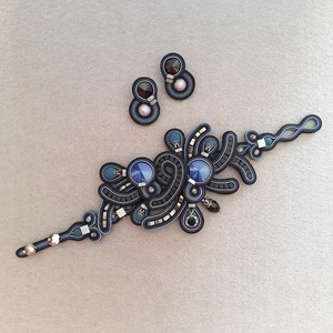 Sujtás karkötő ajándék bedugós fülbevalóval - ékszer - nyaklánc - statement nyaklánc - Meska.hu