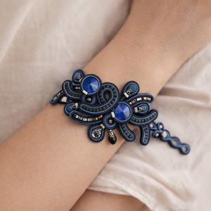 Sujtás karkötő ajándék bedugós fülbevalóval, Ékszer, Nyaklánc, Statement nyaklánc, Ékszerkészítés, Gyöngyfűzés, gyöngyhímzés, MESKA