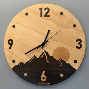 Falióra - hegyek - 39 cm - Meska.hu