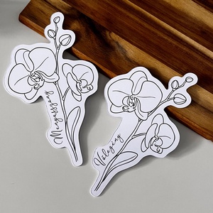 Orchidea esküvői ültetőkártya � személyre szabott névvel - esküvő - dekoráció - ültetőkártya - Meska.hu