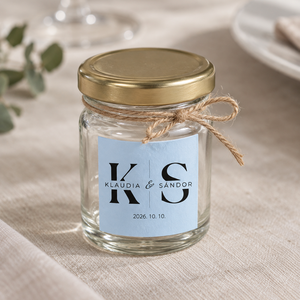 Négyzet alakú monogramos esküvői matrica, Esküvő, Meghívó & Kártya, Esküvői borítékzáró matrica, Papírművészet, A négyzet alakú monogramos esküvői matrica a Ti kezdőbetűitekkel, neveitekkel és az esküvőtök dátum..., MESKA