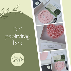 DIY papírvirág box - Meska.hu