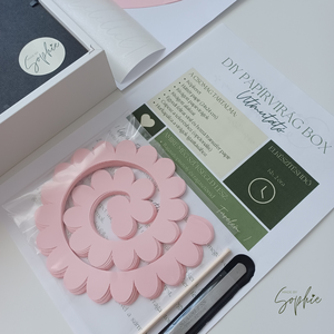 DIY papírvirág box - diy (csináld magad) - workshop & tanfolyam - Meska.hu