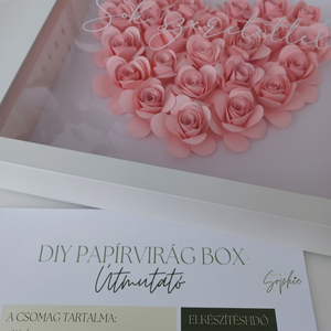 DIY papírvirág box - diy (csináld magad) - workshop & tanfolyam - Meska.hu