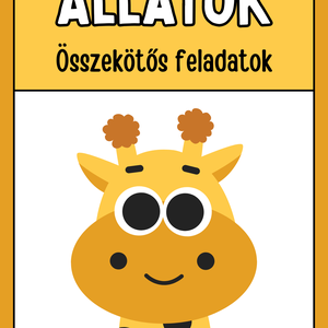 Állatos összekötős feladatok - 38 oldalas - Meska.hu