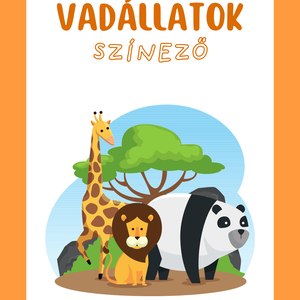 Vadállatok színező - 13 oldalas, Otthon & Életmód, Papír, írószer, Színező, Fotó, grafika, rajz, illusztráció, MESKA