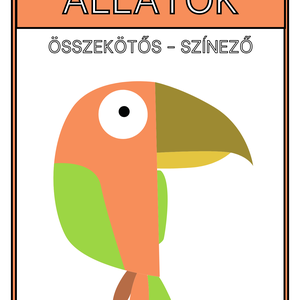 Állatok összekötős - színező feladatok - 34 oldalas - Meska.hu