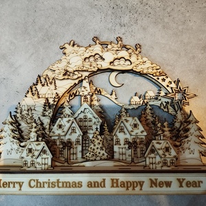 Karácsonyi boltív - otthon & életmód - dekoráció - asztal és polc dekoráció - asztaldísz - Meska.hu