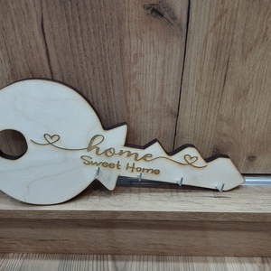 Kulcs formájú fali kulcstartó - Meska.hu