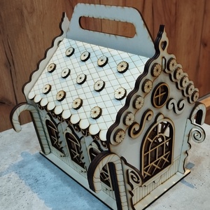 Mézeskalács ház  - karácsony - karácsonyi lakásdekoráció - ünnepi asztaldekoráció - Meska.hu