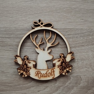 Rudolf karácsonyfa dísz  - Meska.hu