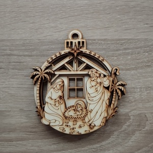 Betlehemes karácsonyfa dísz  - karácsony - karácsonyi lakásdekoráció - karácsonyfadíszek - Meska.hu