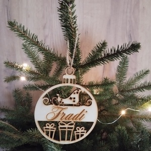Névre szóló karácsonyfa dísz  - Meska.hu