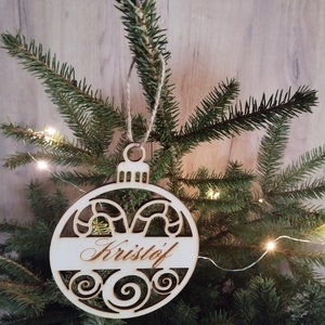 Névre szóló karácsonyfa dísz  - karácsony - karácsonyi lakásdekoráció - karácsonyfadíszek - Meska.hu