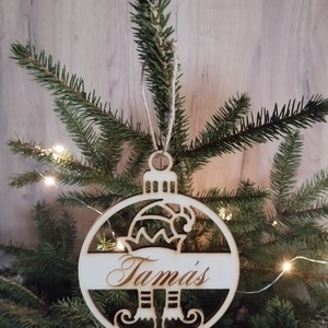 Névre szóló karácsonyfa dísz  - karácsony - karácsonyi lakásdekoráció - karácsonyfadíszek - Meska.hu