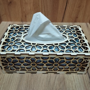 Fekvő zsebkendő tartó  - otthon & életmód - tárolás & rendszerezés - zsebkendőtartó - Meska.hu