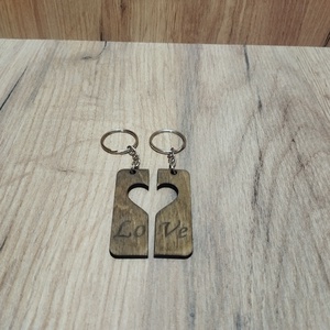 Fa páros kulcstartó  - táska & tok - kulcstartó & táskadísz - kulcstartó - Meska.hu