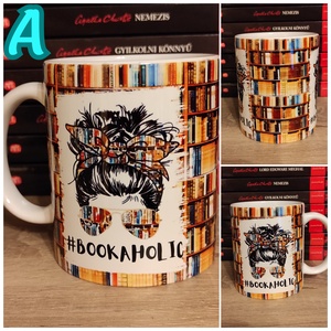 Bookaholic bögre - otthon & életmód - konyhafelszerelés, tálalás - tálalás - bögre & csésze - Meska.hu