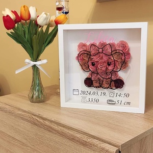 Babaköszöntő emlékőr - kislány, Otthon & Életmód, Babaszoba, gyerekszoba, Babaszoba dekoráció, Fotó, grafika, rajz, illusztráció, Papírművészet, MESKA