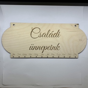Családi Öröknaptár - otthon & életmód - dekoráció - fali és függő dekoráció - falinaptár & öröknaptár - Meska.hu