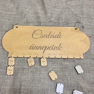 Családi Öröknaptár - otthon & életmód - dekoráció - fali és függő dekoráció - falinaptár & öröknaptár - Meska.hu