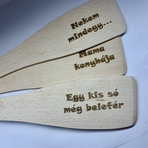 Egyedi, gravírozott fakanál teflonkanál - otthon & életmód - konyhafelszerelés, tálalás - sütés, főzés - fakanál & fakanáltartó - Meska.hu
