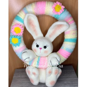 Nyuszis Ajtódísz - otthon & életmód - dekoráció - ajtó- és ablak dekoráció - ajtódísz & kopogtató - Meska.hu